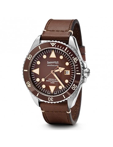 Eberhard Men's Watch - Scafograf 300 MCMLIX Automatic Mechanical Diver 43 mm Brown - 0 2