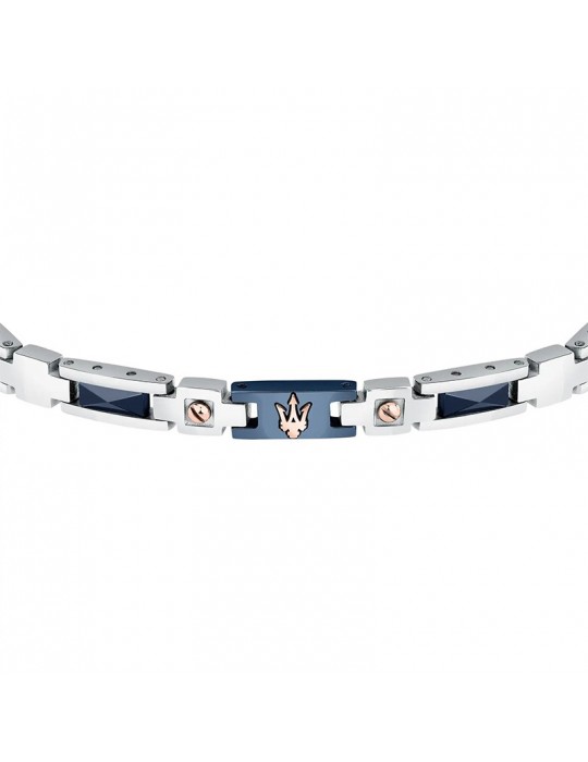 Bracciale Maserati - Ceramic-Acciaio-Ceramica Blu-Rose Gold-JM523ATZ33
