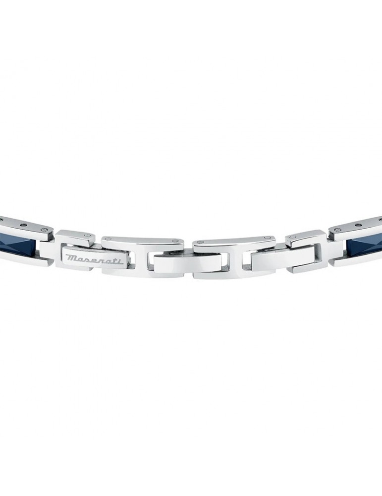 Maserati Bracelet - Ceramic-Steel-Ceramic Blue-Rose Gold-JM523ATZ33