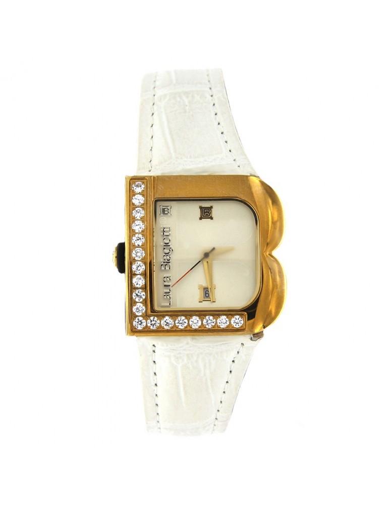 Orologio Laura Biagiotti - Hera -Bianco-36mm-Gold-Cristalli-LB0001L08Z