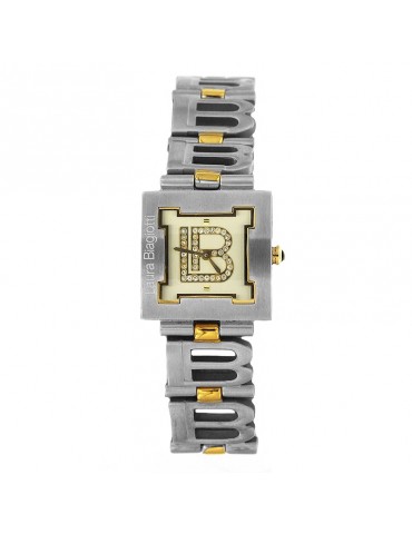 Orologio Laura Biagiotti-Arlene-Silver e Gold-25mm-Cristalli-LB0009L05