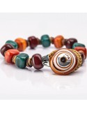 Moi Bracelet - Majolica - Murano Glass - Green - Orange - MAIOLICO