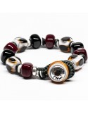 Moi Bracelet - Gold - Murano Glass - Black - Red - OROS