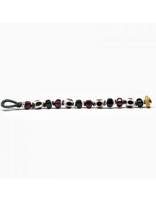 Moi Bracelet - Gold - Murano Glass - Black - Red - OROS