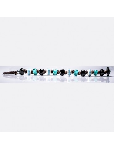 Moi Bracelet - Zagara - Murano Glass - Black - Turquoise - ZAGARA 2