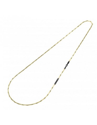 Chimento Men's Necklace - Tradition Gold Bamboo Classic in Yellow Gold and 18K Burnished Gold 50 cm - 0