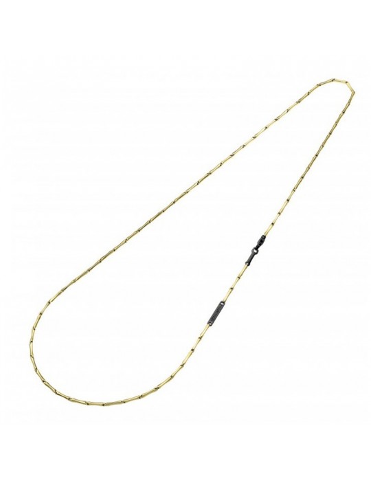 Chimento Men's Necklace - Tradition Gold Bamboo Classic in Yellow Gold and 18K Burnished Gold 50 cm - 0 Chimento Men's Necklace - Tradition Gold Bamboo Classic in Yellow Gold and 18K Burnished Gold 50 cm - 0