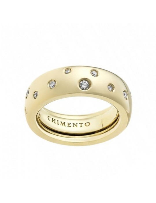 Chimento Woman's Ring - Forever Brio in 18k Yellow Gold with Natural Diamonds 0.44 carats - 0
