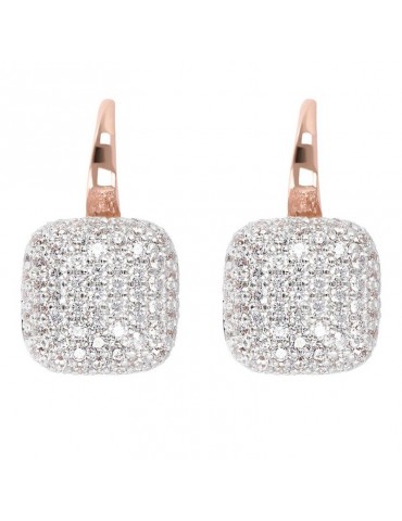 Bronzallure Earrings - Pendants - Square - Cubic Zirconia - WSBZ00615.WR
