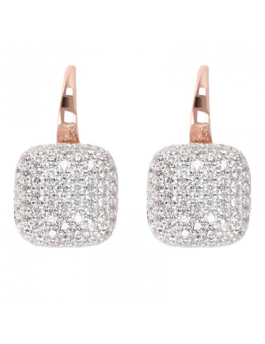 Bronzallure Earrings - Pendants - Square - Cubic Zirconia - WSBZ00615.WR