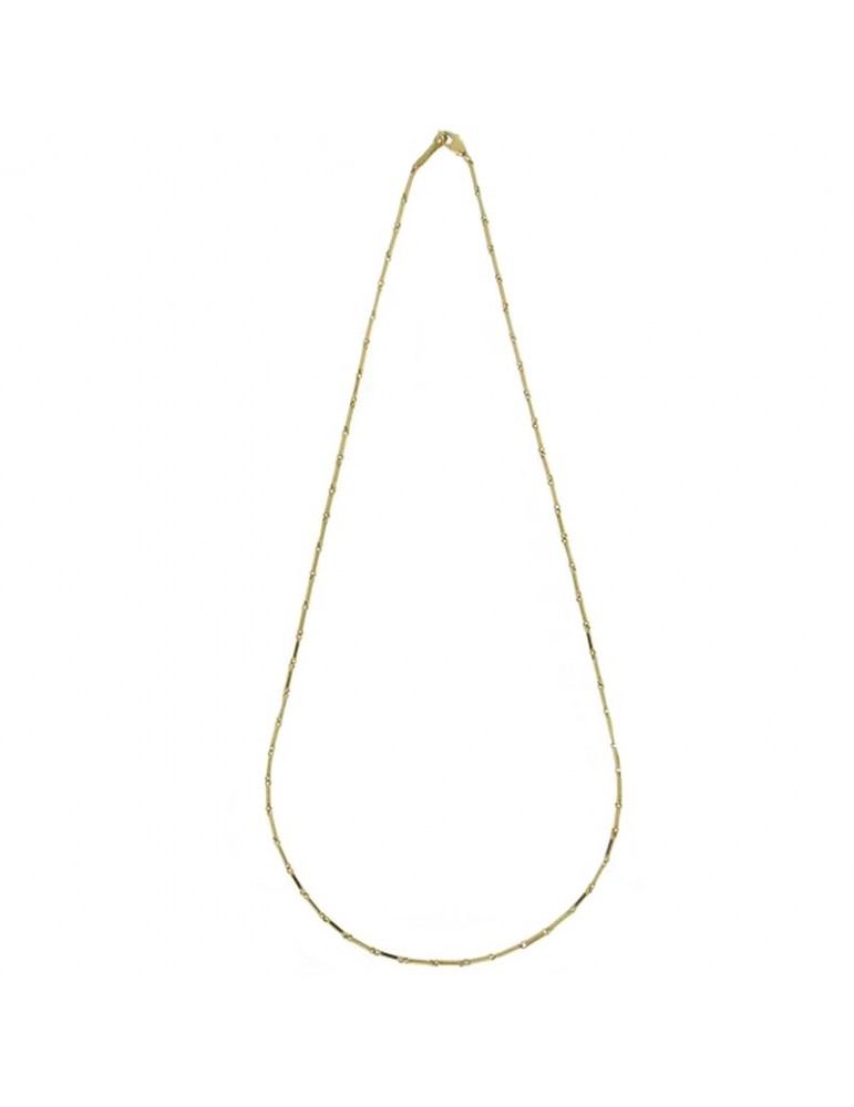 Chimento Necklace - Tradition Gold Bamboo Classic in 18k Yellow Gold 50 cm - 0
