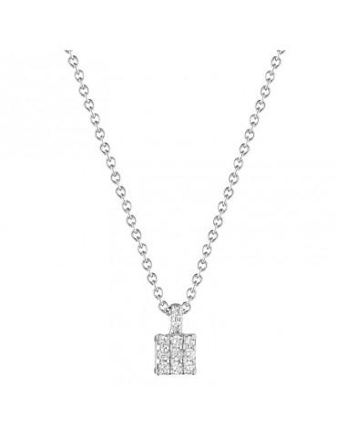 Collana Buonocore - Young - Oro Bianco 18 carati - Diamanti 0,10 ct - 380C01DW