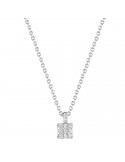 Buonocore Necklace - Young Patch in 18k White Gold with Natural Diamonds 0.10 ct - 0