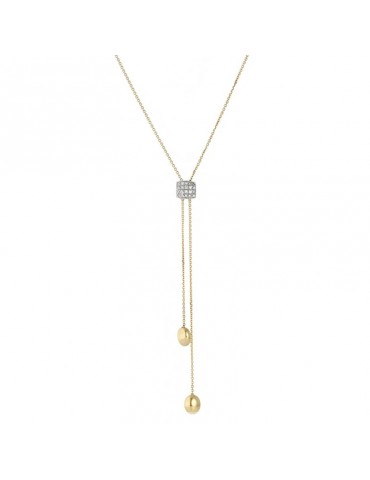 Collana Chimento - Armillas Acqua - Oro - Diamanti - 75 cm - 1G11443BB1750