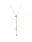 Chimento Necklace - Armillas Acqua in 18k Yellow Gold with Pendants and Natural Diamonds - 75 cm - 0