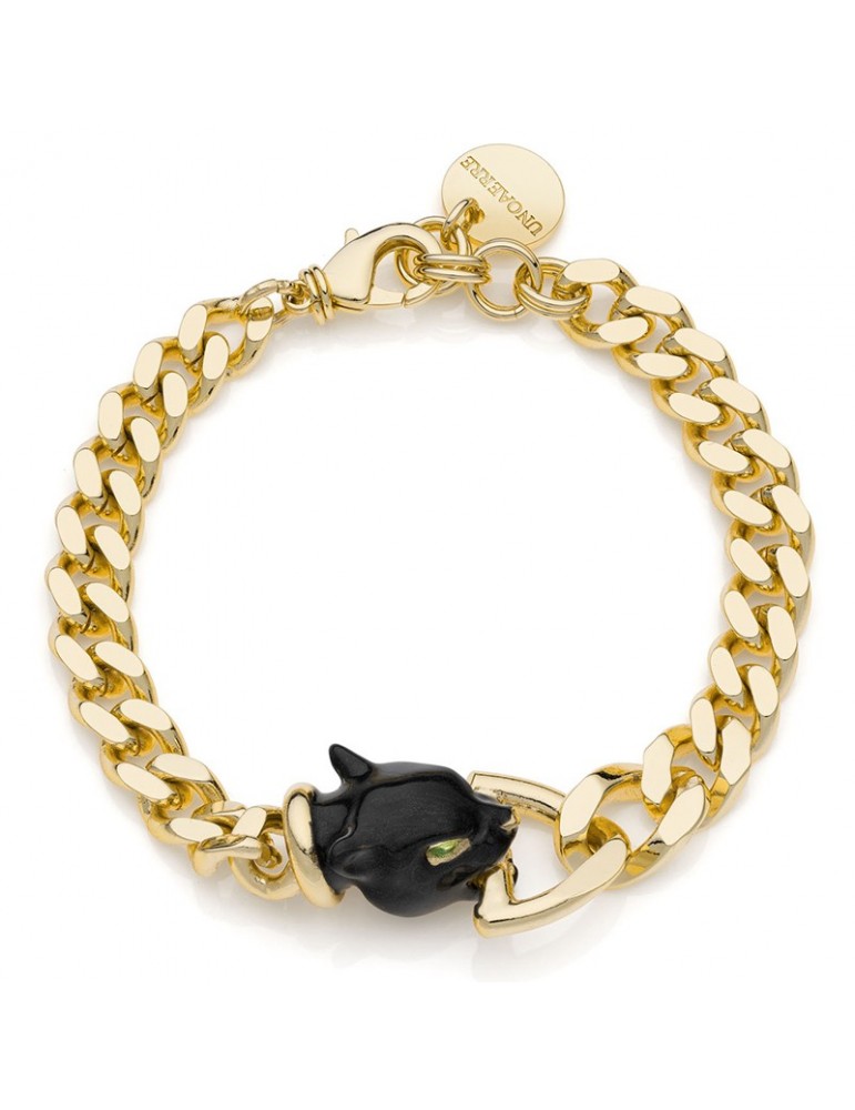 Unoaerre Bracelet - Groumette - Gold - Panther Head - 8EXB0034G