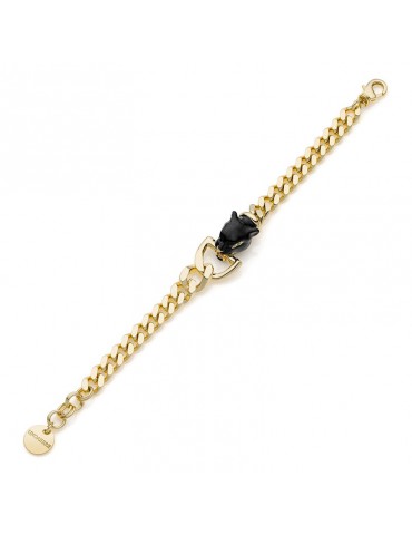 Bracciale Unoaerre  - Groumette - Gold - Testa di Pantera - 8EXB0034G 2