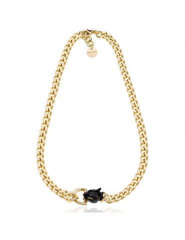 Unoaerre Choker - Groumette - Panther Head - Black - 8EXH0044G
