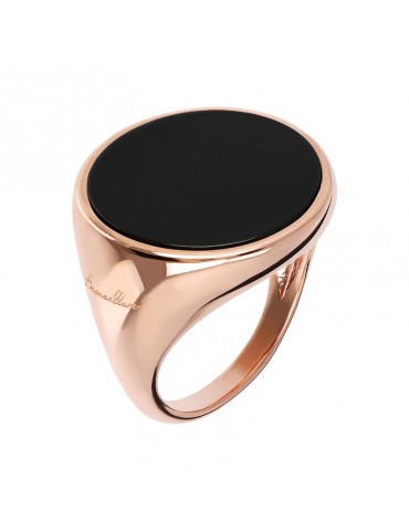 Anello Bronzallure - Alba - Chevalier - Rosè - Onice Nero - WSBZ00711B