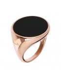Bronzallure Ring - Alba - Chevalier - Rosè - Black Onyx - WSBZ00711B