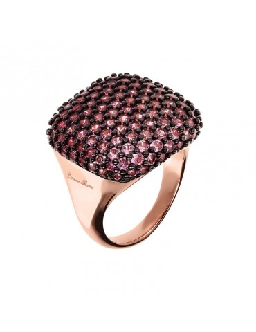 Anello Bronzallure - Chevalier -Quadrato-Cubic Zirconia-WSBZ01126.ROSE