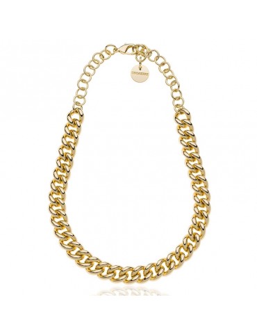 Unoaerre Necklace - Chocker - Gold - Groumette Chain - EXH5294G