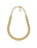 Unoaerre Necklace - Chocker - Gold - Groumette Chain - EXH5294G