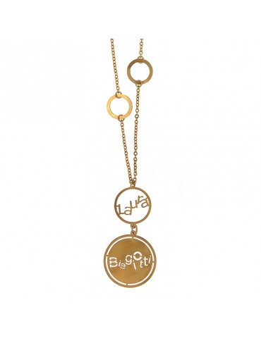 Collana Laura Biagiotti - Essence - Lunga - Doppio Ciondolo - LBJE03
