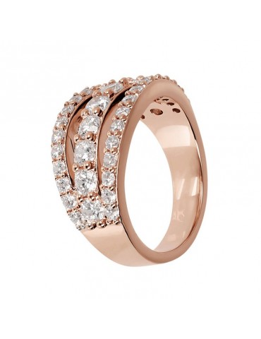 Bronzallure Ring - Altissima - Triple Wire-Cubic Zirconia-WSBZ01995.W