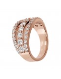 Bronzallure Ring - Altissima - Triple Wire-Cubic Zirconia-WSBZ01995.W