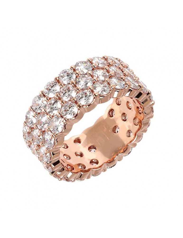 Bronzallure Ring - Altissima -Three Rows-Cubic Zirconia-WSBZ01931.W-18