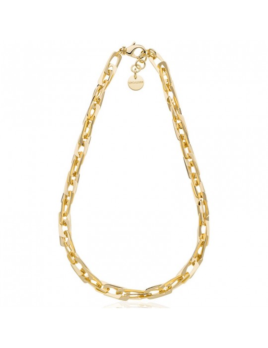 Unoaerre Necklace - Fashion Jewelery - Gold - Square Chain 16EXH0044G