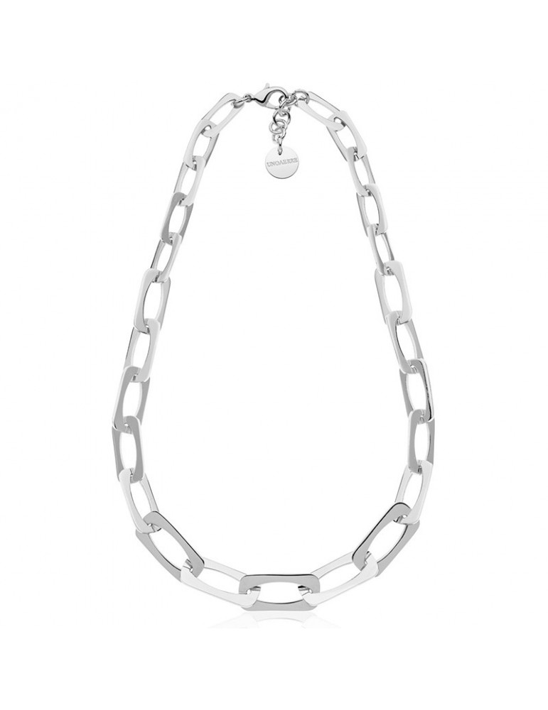 Unoaerre Necklace for Women - Dinamica - Silver-Flat Chain-16EXH0024B