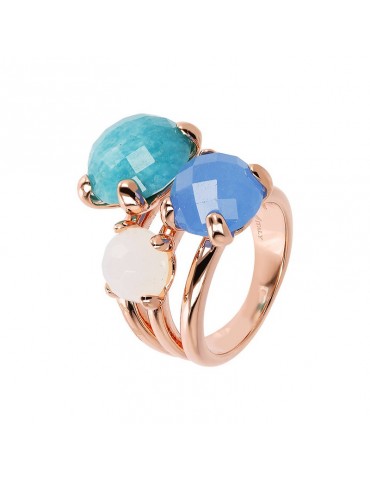 Anello Bronzallure - Felicia - Trilogy -Pietre Colorate-WSBZ01668AZ-14