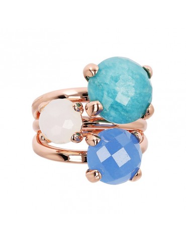 Anello Bronzallure - Felicia - Trilogy -Pietre Colorate-WSBZ01668AZ-14 2