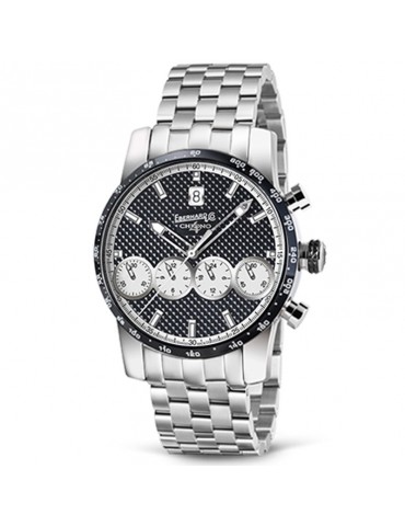 Eberhard Men's Watch - Chrono 4 "21-42" Automatic Mechanical Chronograph 42mm Black - 0