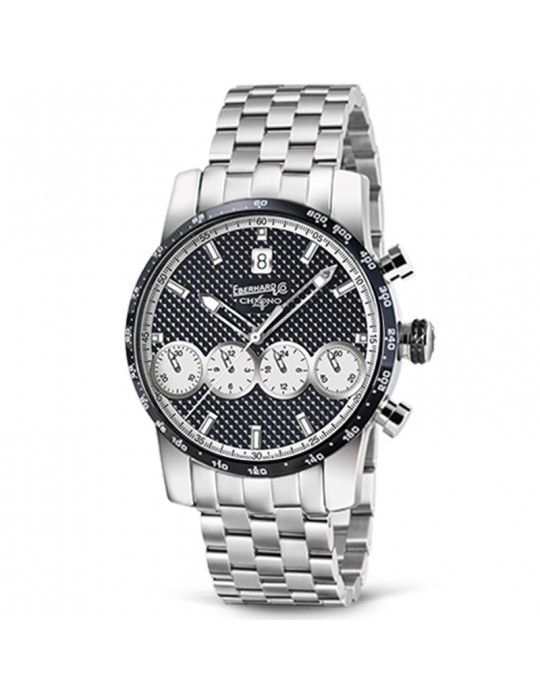 Eberhard Men's Watch - Chrono 4 "21-42" Automatic Mechanical Chronograph 42mm Black - 0