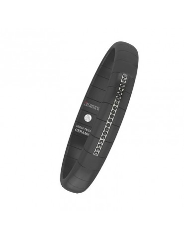 Roberto Demeglio Bracelet - Pura in Satin Black Ceramic with 0.19 ct Black Diamonds - 0 2