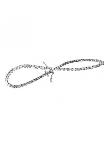 Davite&Delucchi Tennis Bracelet - in 18K White Gold with 0.80 ct White Diamonds - 0