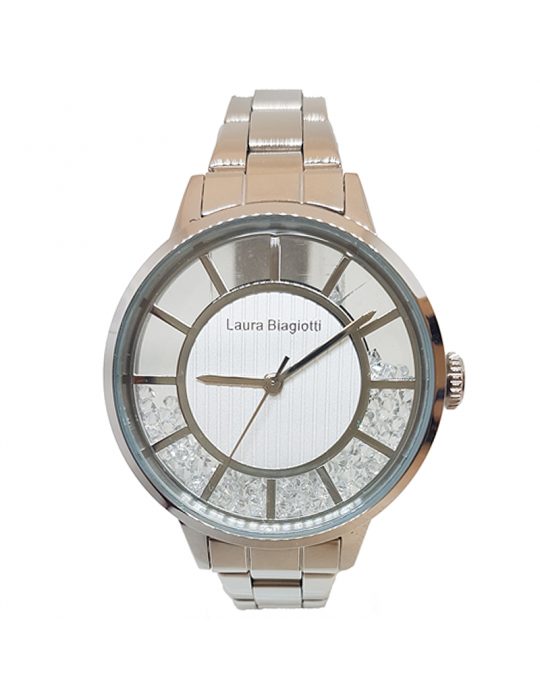 Orologio Laura Biagiotti - Electra - Silver - 36mm - Pietre -LBWELE333