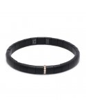 Roberto Demeglio Bracelet - Pura in Satin Black Ceramic with White Diamonds 0.07 ct - 0