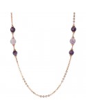 Collana Bronzallure - Felicia - Lunga-Rolò-Ametista Viola-WSBZ02173.AM