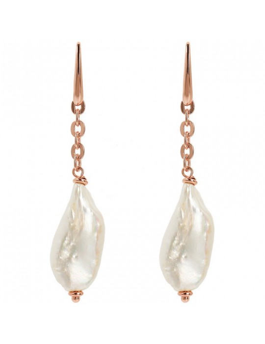 Bronzallure Earrings - Maxima - Pendants - Baroque Pearls - WSBZ02176.WPRL