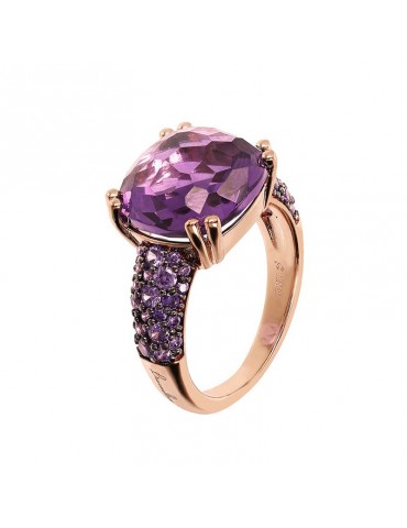 Bronzallure Ring - Preziosa - Prisma Gem Quadrata-Purple-WSBZ02179.AM