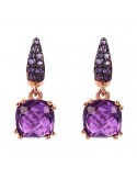 Orecchini Bronzallure -Preziosa-Pendenti-Prisma Gem-Viola-WSBZ02182.AM