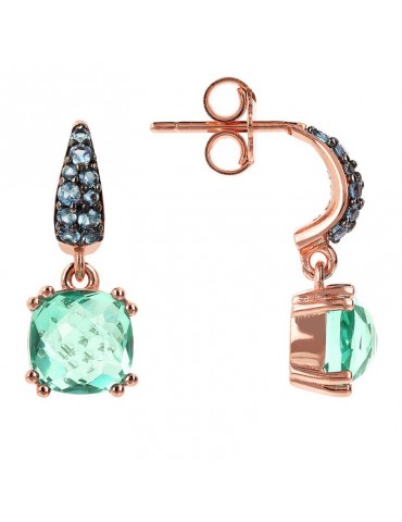 Bronzallure Earrings -Preziosa-Pendants-Prisma Gem-Green-WSBZ02182.GREEN 2