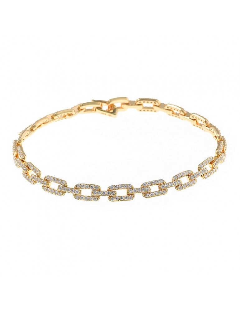 Salvatore Plata Bracelet - Astral - Golden - Cubic Zirconia -136P0224