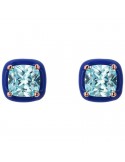 Bronzallure Earrings - Miss - Squares - Prism Gem Blue - WSBZ02185.BLU-AQ