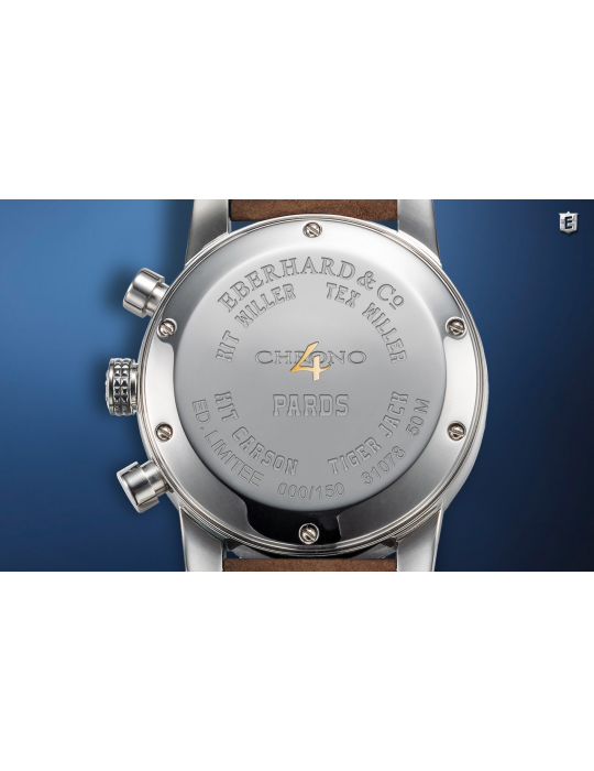 Eberhard Watch - Chrono 4 Pards Limited Edition Automatic Mechanical Chronograph 42mm Blue - 0