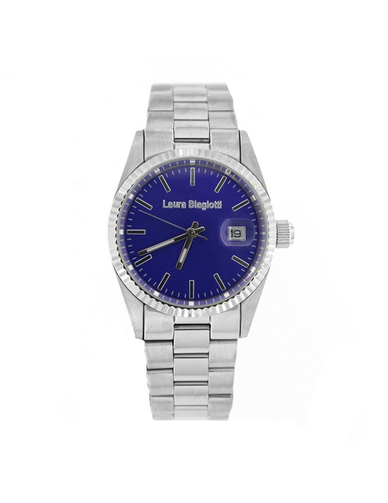 Orologio Laura Biagiotti - Rainbow - Silver - 36mm - Blu - LBWRABX3113